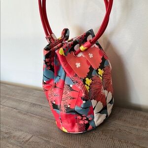 Marimekko Floral Pink Bucket Bag